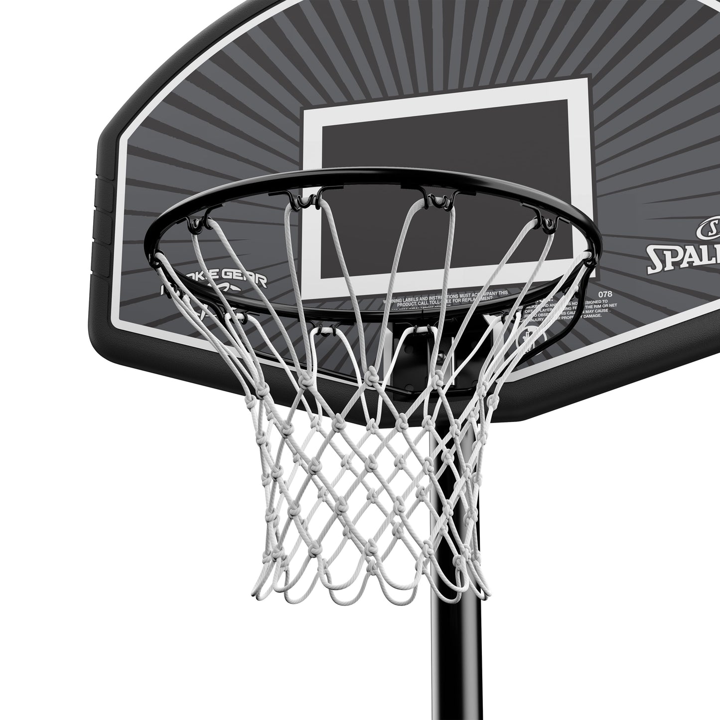 32-Inch Indoor/ Outdoor Basketball Hoop with Eco- Friendly Composite Backboard & Adjustable Height